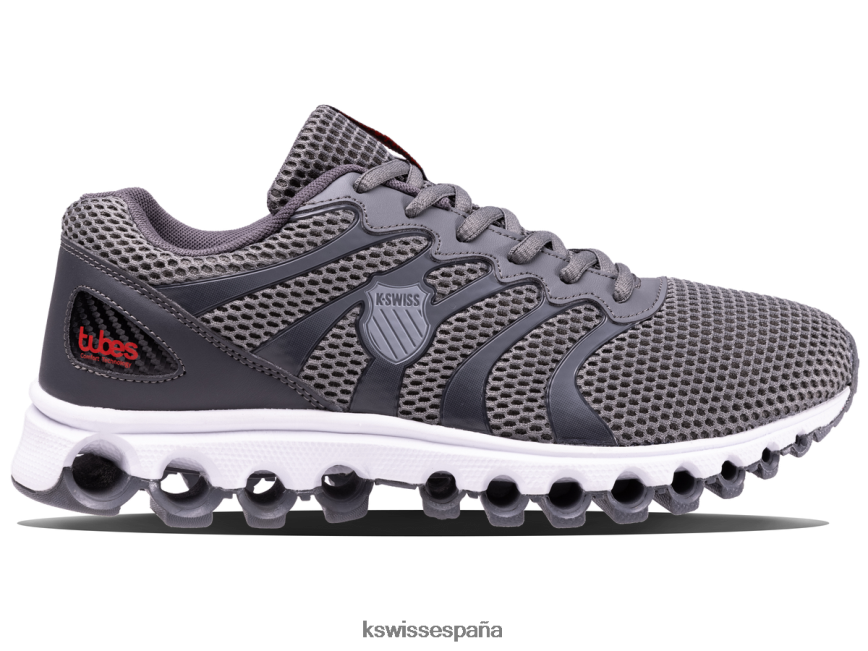 K-Swiss tubos 200 hombres NNDRHV167 asfalto/negro azabache/naranja picante zapatos K-Swiss tubos 200 hombres NNDRHV167 asfalto/negro azabache/naranja picante zapatos